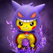 Mô hình Pokemon gapcha Pikachu khoát áo Gengar bóng ma 2059 8-1