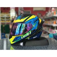 หมวกกันน๊อค Drift Helmet กระจกชั้นเดียว ปรอทรุ้ง