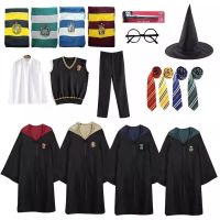 High-end original Harry Academy Robe Cosplay Costume Full Set of Childrens Magic Robe Performance School Costume Wizard Robe Peripherals