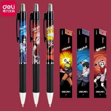 Deli Pens 1 Pcs Kawaii Naruto Gel Pens for School Supplies Japanese  Stationery Cute Anime Pens for Writing Cool Prizes for Kids