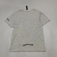 Chrome Heart High Quality Summer Frame Appliqué Embroidered Cotton Mens and Womens Short Sleeve T-Shirt