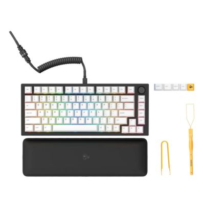 KEYBOARD (คีย์บอร์ด) GLORIOUS GMMK PRO PRE-BUILT (BLACK SLATE) (GLORIOUS FOX SWITCH) (RGB LED) (EN)