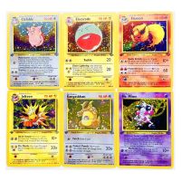 64 ชิ้น/เซ็ต Pokemon Jungle 1997 2nd Expansion Pack Reissue ของเล่นงานอดิเรกงานอดิเรกของสะสมคอลเลกชันเกมอะนิเมะ Cards-tn9