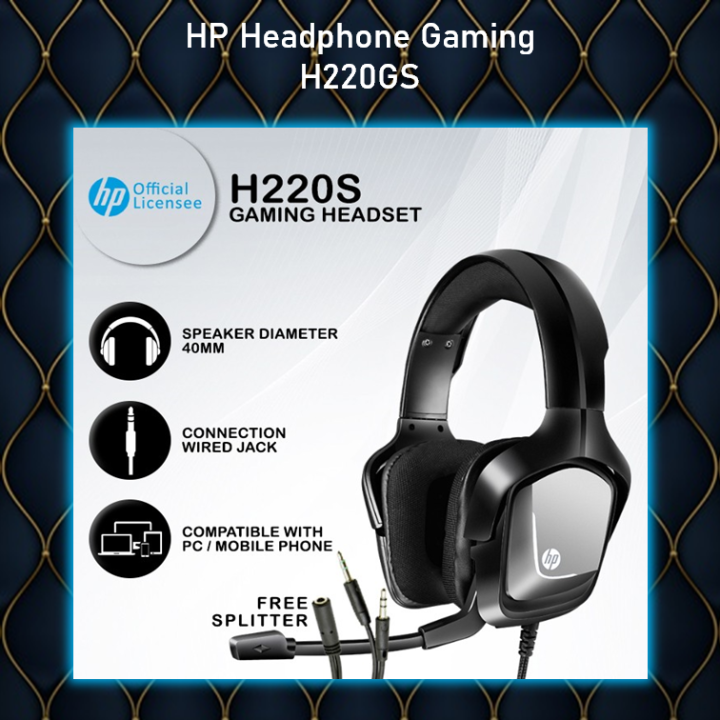 Headset Gaming/ Gaming Headphone HP H220S Headset untuk Handphone/PC