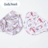 CoolaPeach 2pcs/set Recycled Waterproof Baby Swim Diaper Boys And Girls Soft Washable Training Underwear Pants For 10-21Pounds Cloth Diapers