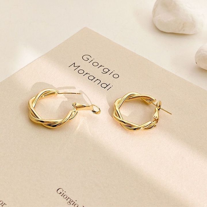 yp-new-twine-twists-hoop-earring-for-temperament-hyperbole-gold-color-metal-ear-jewelry-aros