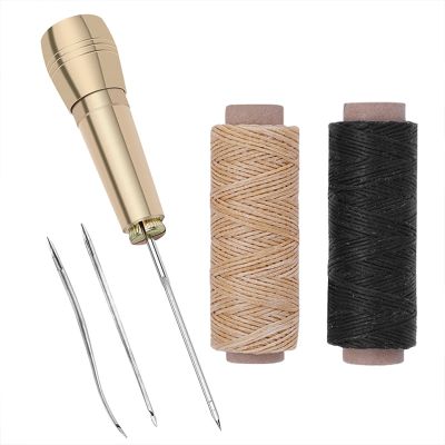 LMDZ Leather Sewing Awl Thread Kit Sewing Tool Stitcher Leather Tool Punch Hole Tools Stitcher Leather Hand Stitching Tool Sets