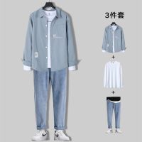 【Ready】? Sprg and autumn new long-sed casl suit for men a nme and mature -piece suit