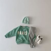 Baby Girl Boy Cotton Hoodie Brief Infant Toddler Child Sweatshirt Long Sleeve Casual Letter Print Top Outfit Baby Clothes 0-5Y