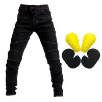 Motorcycle Riding Mens Jeans Fly Racing Resistance Pants Black