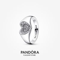 Official Store Pandora Radiant Heart Pavé Signet Ring