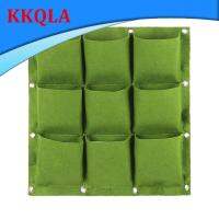 QKKQLA 9 Pockets Vertical Wall Hanging Planting Garden Planter Non-woven Fabric Grow Bags Flower Pot Balcony Decoration