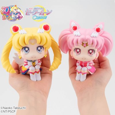 ZZOOI Anime Sailor Moon Figure Tsukino Usagi Sailor Mini Moon Action Figure Q Version Toys Look Up Kawaii Model Doll Ornaments