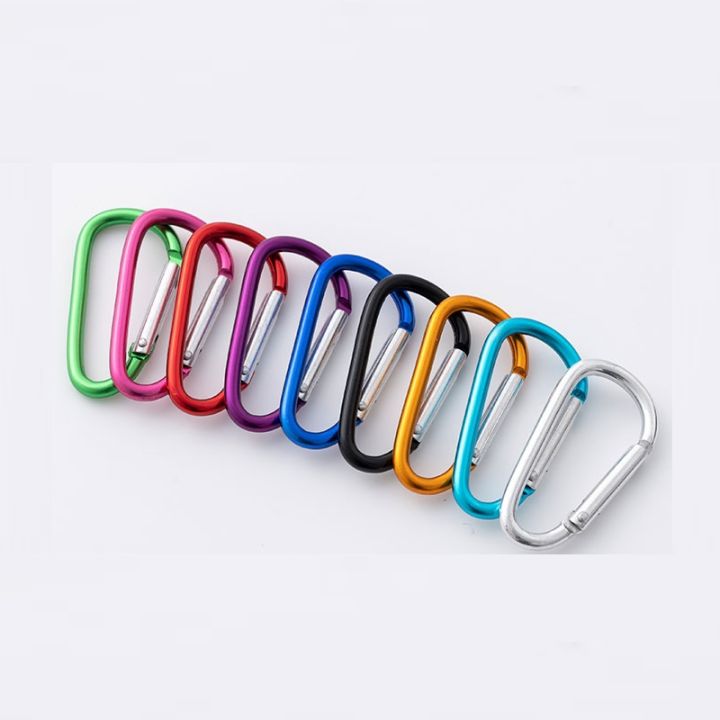 jh-10pcs-d-color-carabiners-aluminum-alloy-outdoor-camping-hooks-keychain-climbing-tools