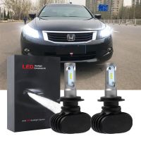 New หลอดไฟหน้า LED 6000K สีขาว สําหรับ Honda Accord TAO 8th Gen (2008-2012) 2 ชิ้น