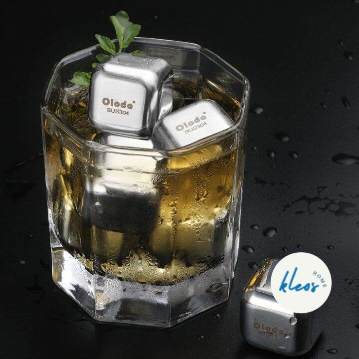 Kleos' 304 Stainless Metal Ice Cubes, Never Melting Ice Cube Lazada PH