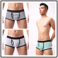 2023 Hot 3 Pack Mens Underwear Austrian Gun Fashion Striped Hollow Cotton Boxer Underwear Austrian Gun 60#