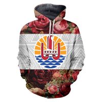 2023 style Polynesian Tahiti Traditional Tribal Red Rose 3D Print Hoodie Autumn Women/men Tops Hooded Fall Hoodies Vintage Hoodie Dropship，can be customization