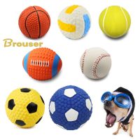 【YF】✘✥☬  Squeaky Dog Rubber Balls Soft Bouncy Durable for Small Medium Large Dogs Interactive Chew Fetch