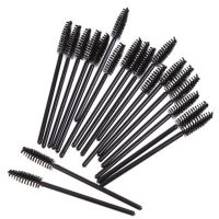 100Pcs Eyelash Eye Lash Black แปรงมาสคาร่าแบบใช้แล้วทิ้ง Spoolies Makeup New