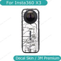 สติกเกอร์กล้องสำหรับ Insta360สติกเกอร์ป้องกันกล้องแอคชั่นแคมเมราไวนิลห่อสติ๊กเกอร์ติดบนตัวเครื่อง X3กันแผ่นฟิล์มกันรอยเสื้อโค้ท Insta360x3ใน360 X3