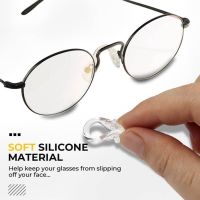 【jw】◎  10Pcs U-Shape Silicone Glasses Cushion Anti-Slip Adhesive Eyeglasses Nosepads for Men