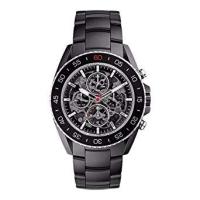 นาฬิกาข้อมือผู้ชาย MICHAEL KORS JetMaster Black Skeleton Men Watch MK9012
