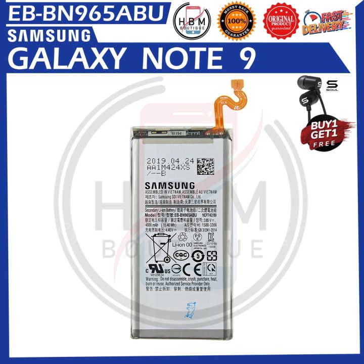 แบตเตอรี่-แท้-samsung-galaxy-note-9-sm-n965f-battery-model-eb-bn965abu-original-genuine-battery-4000mah-แบต-ส่งตรงจาก-กทม-รับประกัน-3เดือน