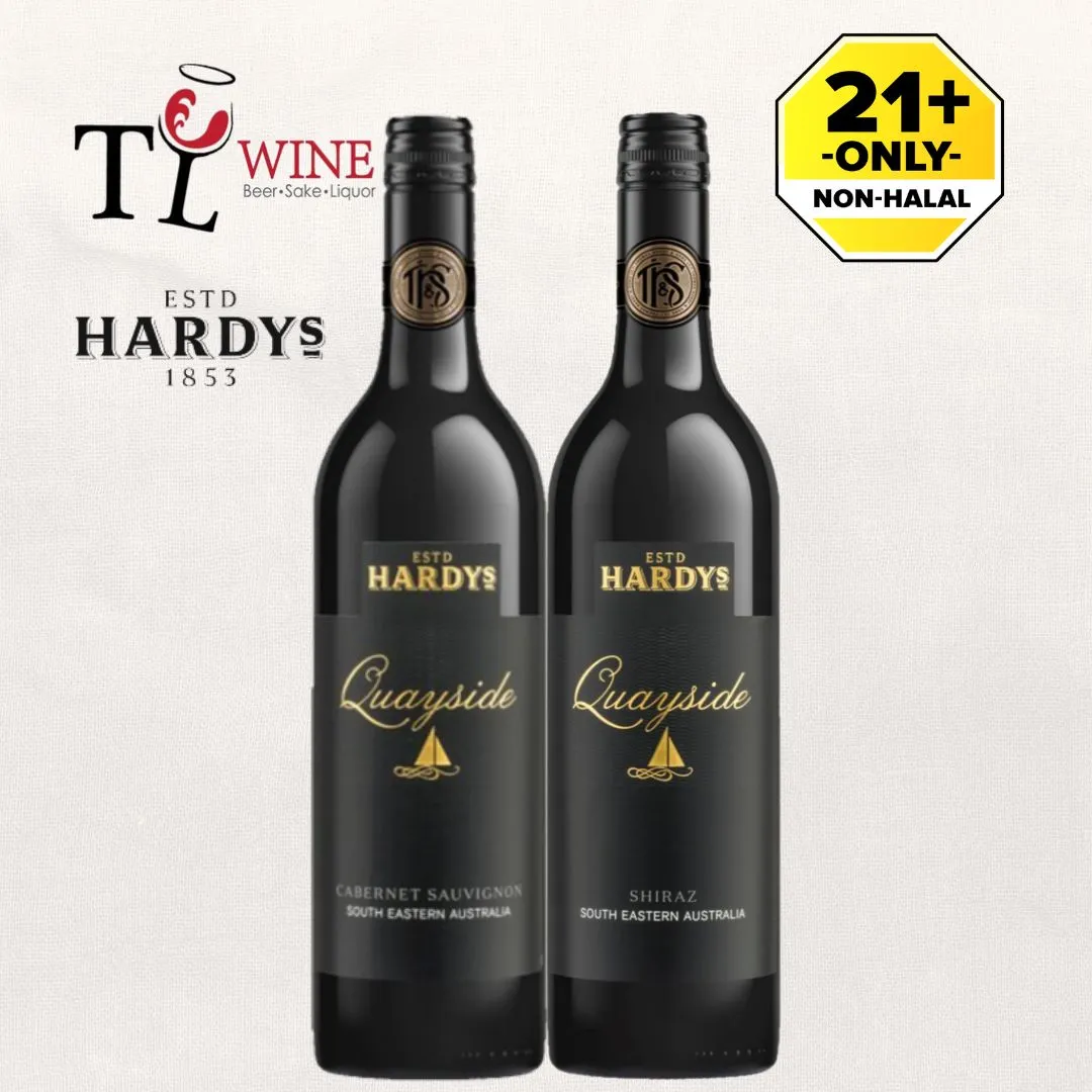 Hardys Quayside Cabernet / Shiraz 750ml Alc: 14% (Red Wine) ✓Duty 100% | Lazada