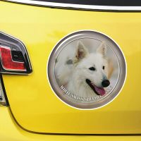 White Swiss Shepherd Dog Self-adhesive Decal Car Sticker Waterproof Auto Decors on Bumper Rear Window Laptop Choose Size #S60941 Bumper Stickers Decal