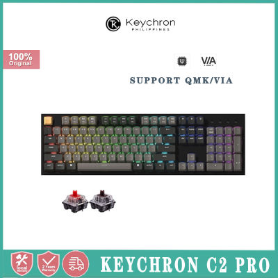 Keychron C2 Pro QMK/VIA Lightly Customized Mechanical Keyboard 100% Layout TKL Wired