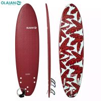 กระดานโต้คลื่น OLAIAN ขนาด 214 ซม พร้อมสายโยง และ ครีบ 3 อัน SURFBOARD OLAIAN 214 CM With A Leash And Three Fins