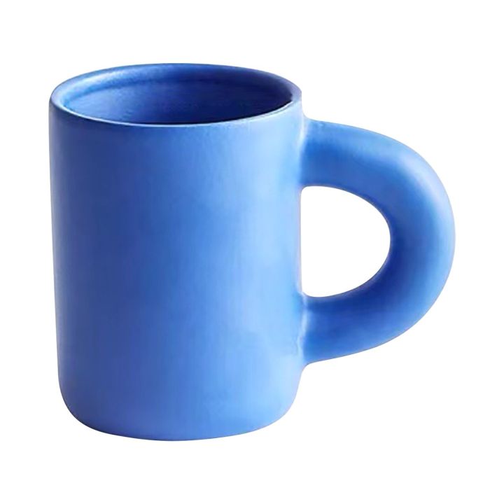 แก้วมัคเซรามิคลายจุด-cincin-besar-มือหยิบแบบแน่น-klein-blue-น่ารักเด็กผู้หญิง8ออนซ์ถ้วยกาแฟพร้อมฝาใช้ซ้ำได้เซรามิกระเบิด