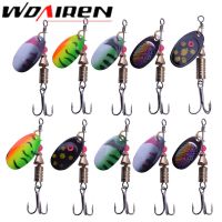 【cw】 10Pcs/lot Metal set 3.5g 5.5g Artificial spinner bait kit multiple styles Hard Fishing tackle