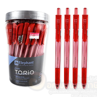ปากกา Elephant รุ่น Drift TORIO ขนาด 0.7mm. หมึกแดง บรรจุ 50ด้าม/กระบอก จำนวน 1กระบอก พร้อมส่ง