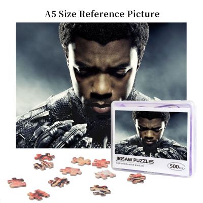 Black Panther Chadwick Boseman Wooden Jigsaw Puzzle 500 Pieces Educational Toy Painting Art Decor Decompression toys 500pcs