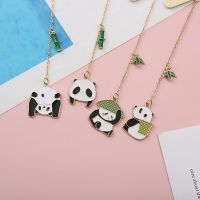 32 pcs/lot Creative Panda Metal Pendant Bookmark Cute Binder Clips Notes Letter Paper Clip Office School Supply Stationery Gifts