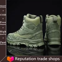 2021 Outdoor Hiking Shoes Men Special Forces Tactical Combat Boots Waterproof Anti-slip Sneakers Breathable Trekking Shoes 39-47