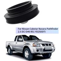 1 PCS Harmonic Balancer Pulley Replacement Accessories for Nissan Cabstar Navara Pathfinder 2.5 DCI D40 R51 Crankshaft Pulleys 12303EB70B 12303-EB70B