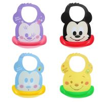 【DT】hot！ Baby Silicone Bib Adjustable Cartoon Pattern Saliva Dripping Soft Drooling Scarf Kids Products