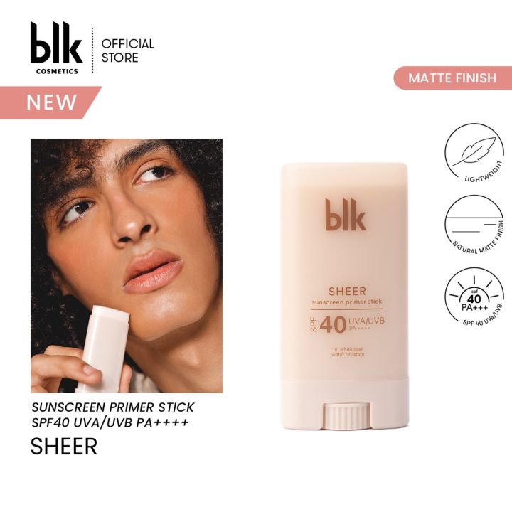 Immediate delivery blk cosmetics universal sheer sunscreen primer stick ...