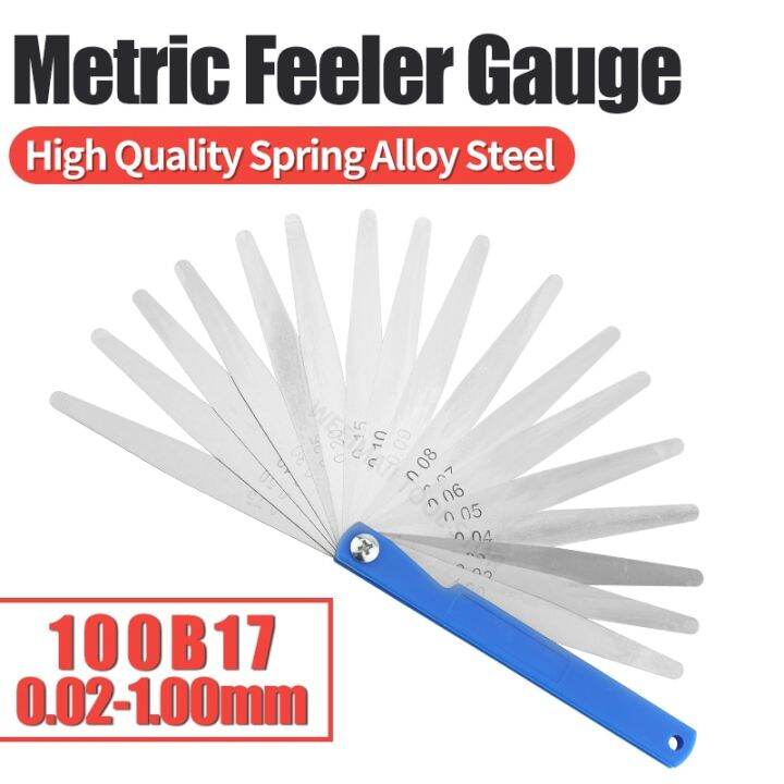 100b17 Feeler Gauge Metric Thickness Gauge Set Blade Gap Filler Tappet Valve Thickness