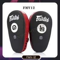 Fairtex  focus mitts FMV-12 Angular black-red for Training Muay Thai MMA K1 เป้ามือแฟร์แท็กซ์ สีดำ- แดงสำหรับเทรนเนอร์ ในการฝึกซ้อมนักมวย