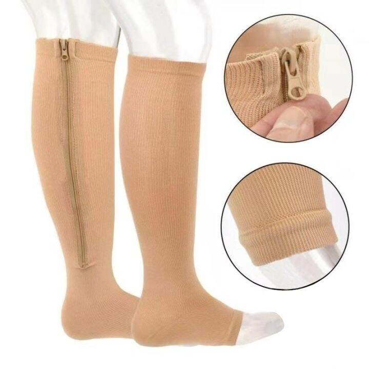 ☈☒๑ Compression Socks With Open Toe Stocking for Varicose Veins Edema