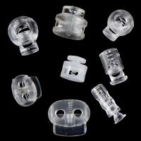 【YP】 10pcs Cord Locks Plastic Stopper Ends Toggles Clip Buckle Transparent Shoelace Sportswear Accessories