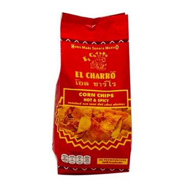 📌 El Charro Corn Chips Hot &amp; Spicy 200g เอล ชาร์โร คอร์นชิปส์ ฮอท แอนด์ สไปซี่ 200g (จำนวน 1 ชิ้น)