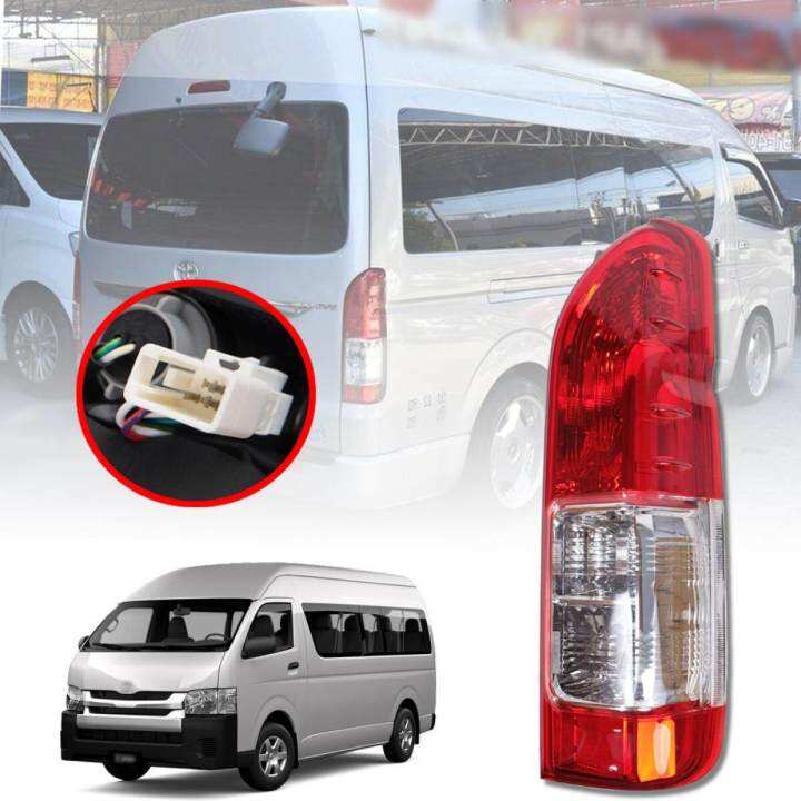 ไฟท้าย-hiace-ไฟท้าย-รุ่น-โตโยต้า-ไฮเอช-คอมมิวเตอร์-toyota-hiace-commuter-ปี-2014-2018-สีแดง-ม่รวมหลอดไฟและสายไฟ