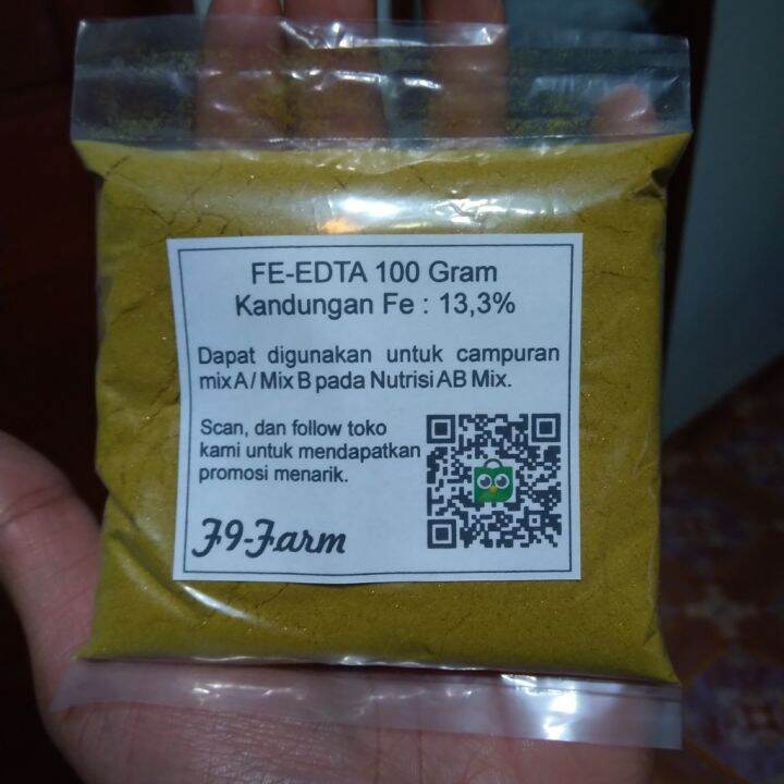 Pupuk Mikro Fe Edta Gram Hidroponik Lazada Indonesia