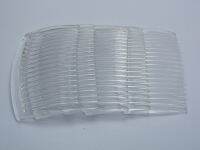 20 Clear Plastic Smooth Hair Clips Side Combs Pin Barrettes 66X44mm for Ladiesm