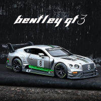 ขนาด1:32 GT3เบนท์ลีย์คอนติเนนทัลรถโลหะผสมโมเดลไฟเสียงรถ Diecast รถของสะสมคนรักวันเกิดสำหรับเด็กของเล่นของขวัญโลหะเด็กผู้ชาย